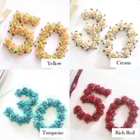 Image 10 of Handmade 40th Wedding Anniversary Card. Ruby Anniversary Gift. 8 Colours.