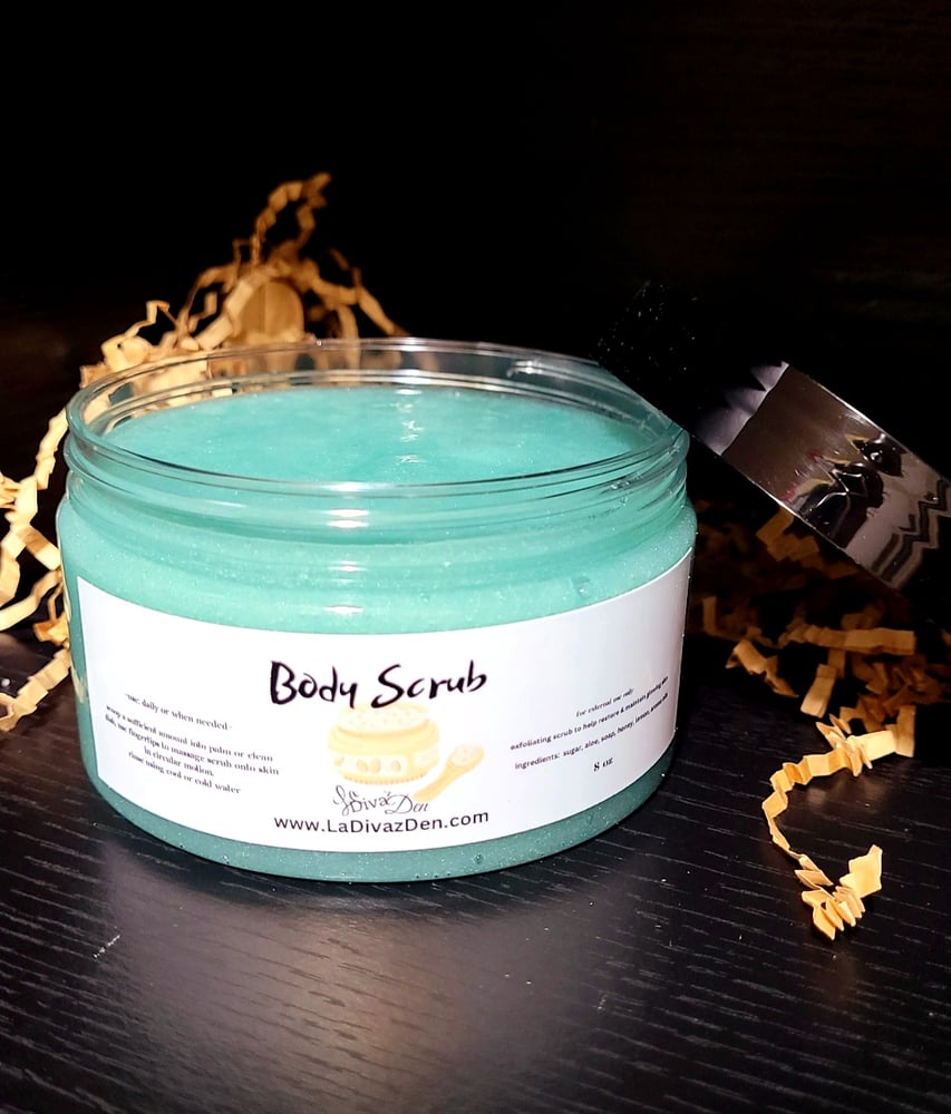 Image of Blue Oil Free Scented Body Scrub 8oz 