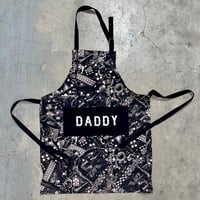 Daddy Leather Print Apron 