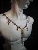 Image 6 of starry lariat necklace (gold and black)