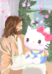 Image 2 of JESUS SANRIO PRINTS