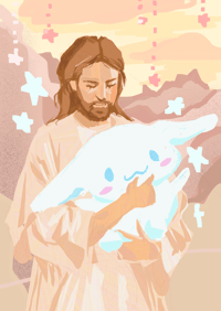 Image 3 of JESUS SANRIO PRINTS