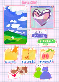 ON THE INTERNET STICKER SHEET