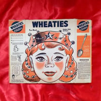 Image 1 of Golden Hair (The Princess) - Wheaties Cereal mask (1940s-50s) - backside