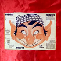 Image 1 of Alf (The Elf) - Wheaties Cereal mask (1940s-50s) - backside