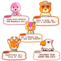 ANIMAL CROSSING WORDS OF WISDOM STICKER