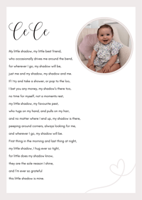 Image 6 of My Shadow poem print little girl 