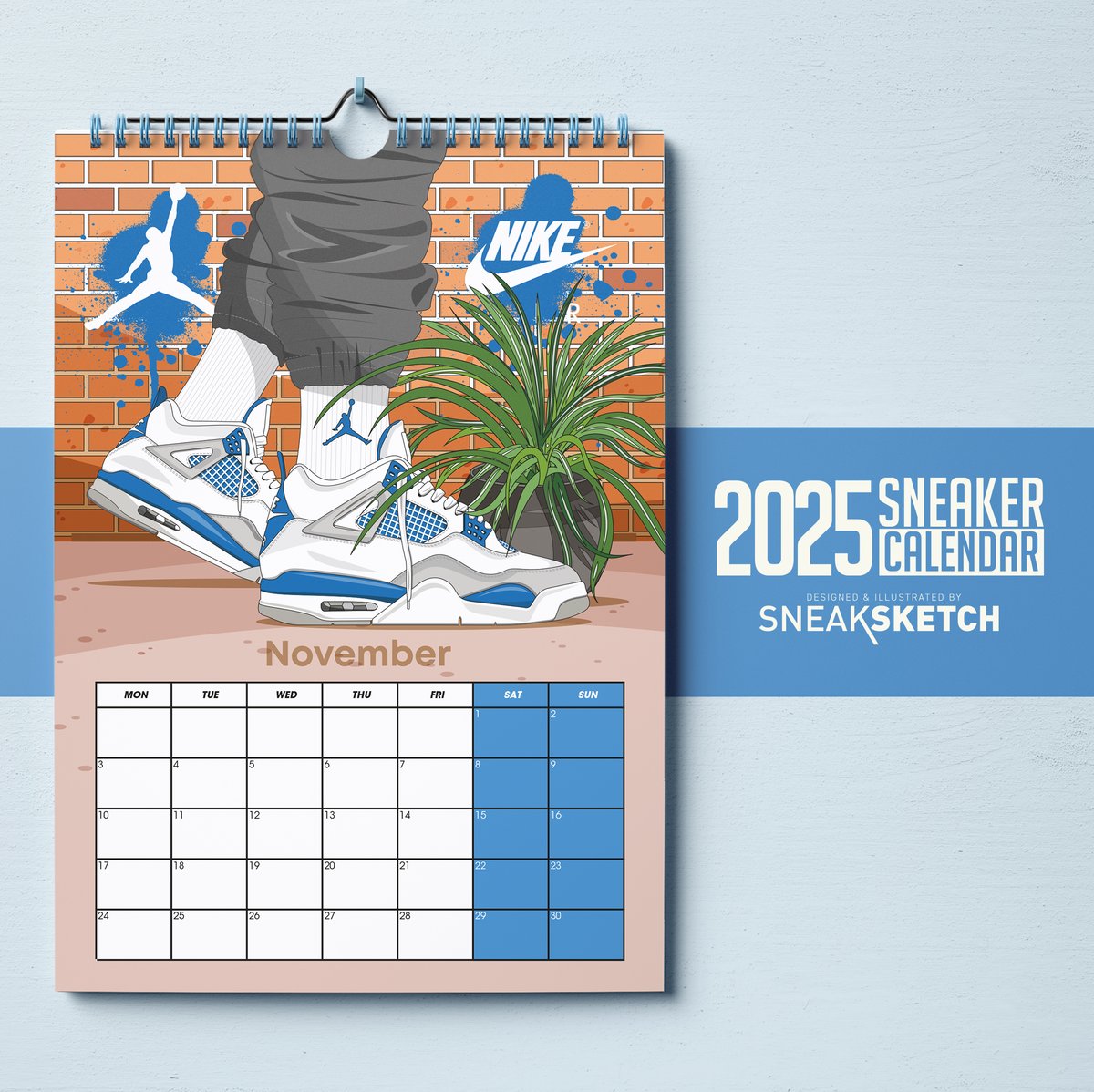 Image of 2025 Sneaker Wall Calendar