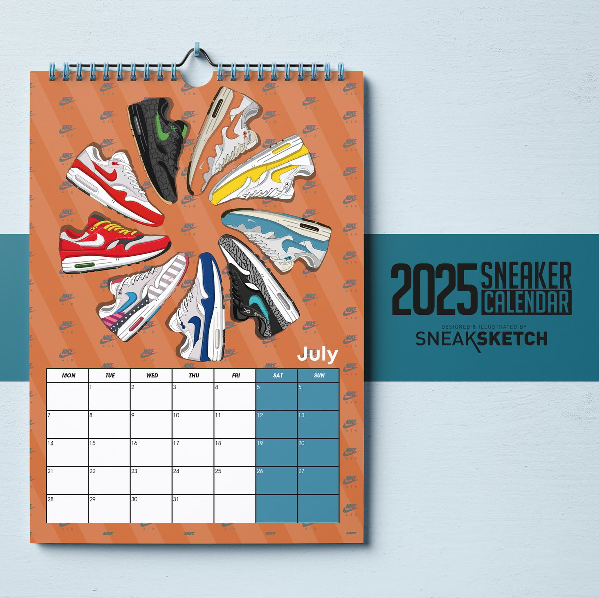 Image of 2025 Sneaker Wall Calendar