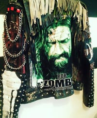 Image 7 of CUSTOM MADE ROB ZOMBIE FAUX LEATHER JACKET