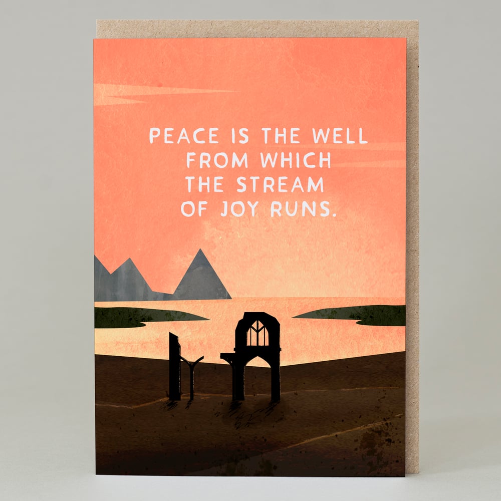 Image of Peace is the well (Card)