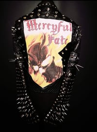 Image 7 of CUSTOM MADE MERCYFUL FATE FAUX LEATHER JACKET