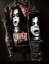 Image 13 of CUSTOM MADE ALICE COOPER FAUX LEATHER JACKET 