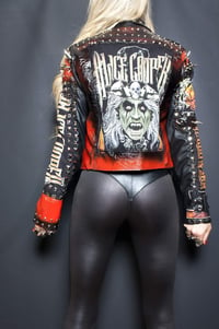 Image 19 of CUSTOM MADE ALICE COOPER FAUX LEATHER JACKET 