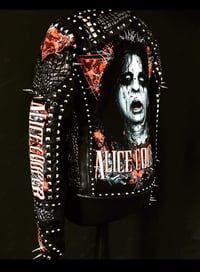 Image 18 of CUSTOM MADE ALICE COOPER FAUX LEATHER JACKET 