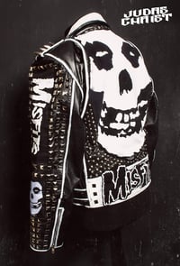 Image 4 of MISFITS CUSTOM PUNK BIKER JACKET