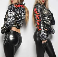 Image 19 of CUSTOM MADE MOTORHEAD FAUX LEATHER JACKET 