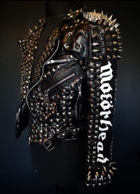 Image 4 of CUSTOM MADE MOTORHEAD FAUX LEATHER JACKET 