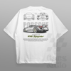 Cars and Clo - Oversized - Porsche 918 Spyder Blueprint T-Shirt