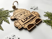 Image 2 of Personalized Santa Ornament