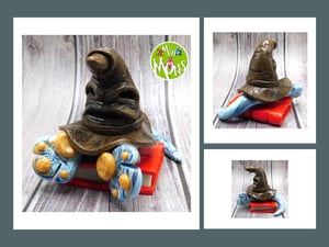 Image of Albus the Mini Mon and Sorting Hat