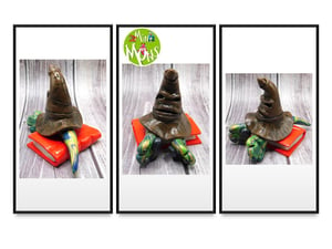 Image of Rubeus the Mini Mon and Sorting Hat