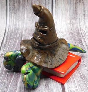 Image of Rubeus the Mini Mon and Sorting Hat