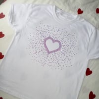 Image 2 of heart gem shirt