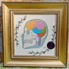 Framed Brain 6" square