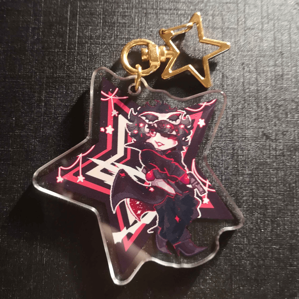 Image of JOKER AND CROW PERSONA 5 KEYCHAINS