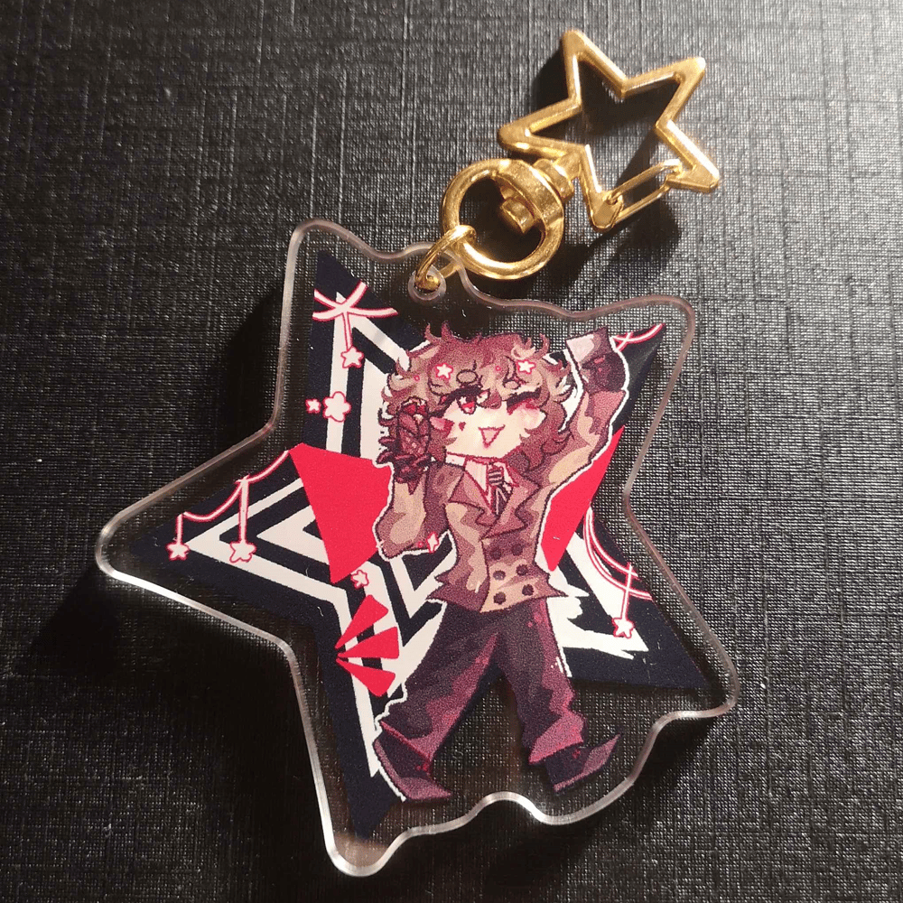 Image of JOKER AND CROW PERSONA 5 KEYCHAINS
