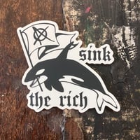 Sink the Rich Orca Sticker