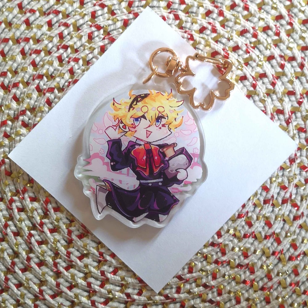 Image of PROTAGONIST AND AIGIS PERSONA 3 KEYCHAINS