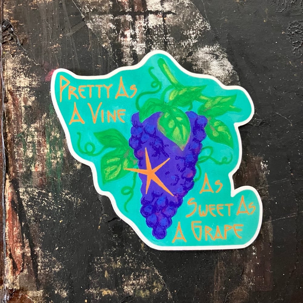 Image of “Too Sweet” Grape Vinyl Sticker