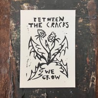 “Between The Cracks We Grow” Print