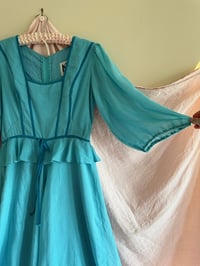 Image 1 of Turquoise 1970's Maxi dress by Kati