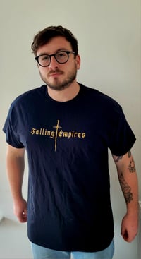 Falling Empires Band Logo Tee - Black/Golden Yellow