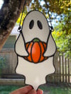 Little Ghost and Pumpkin (Solid White and Orange)