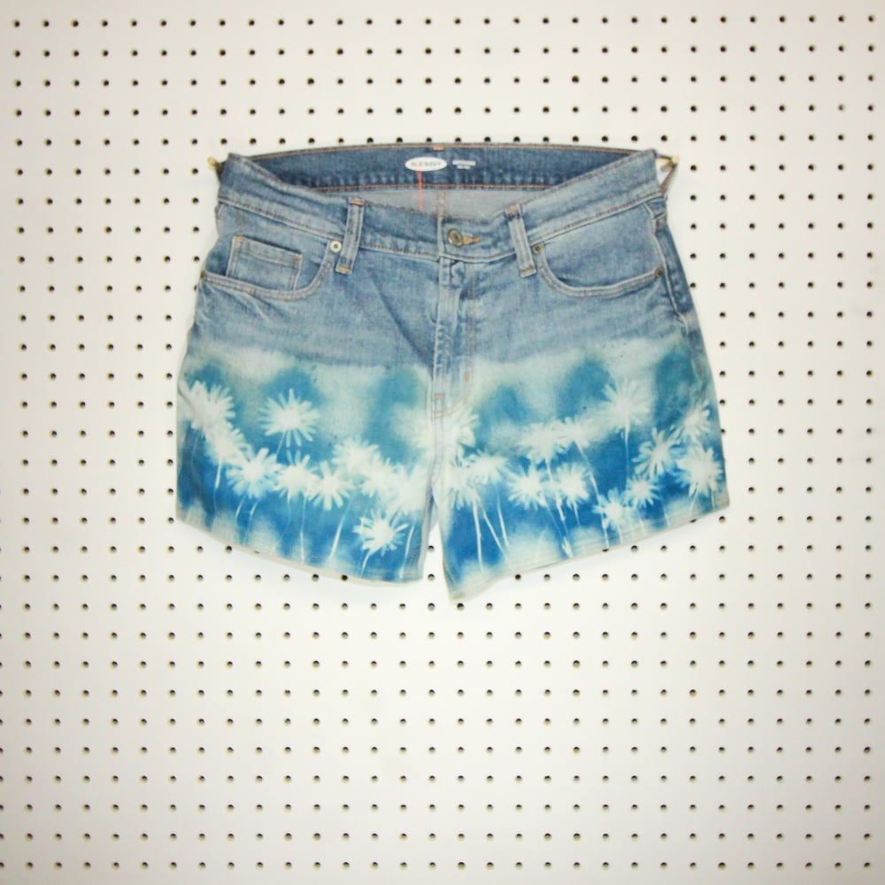 Cyanotype Daises Shorts