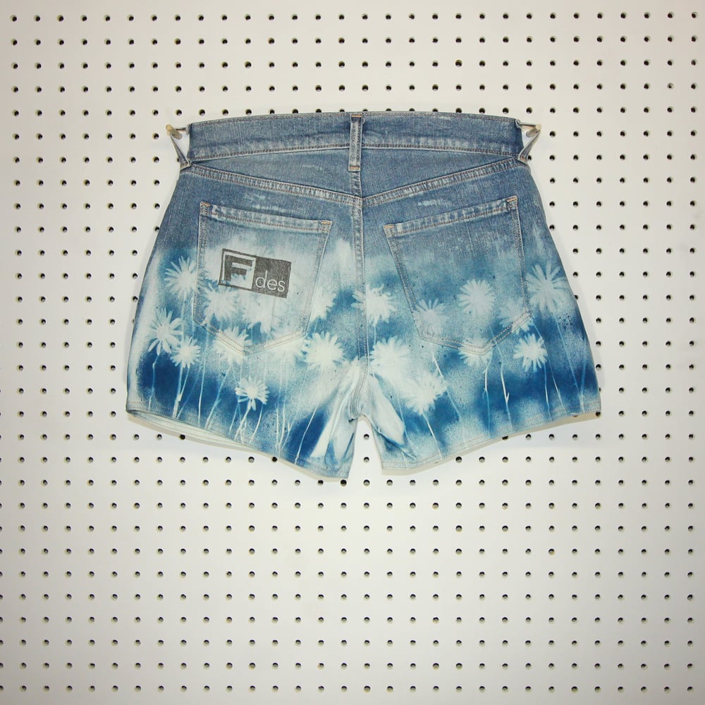 Cyanotype Daises Shorts