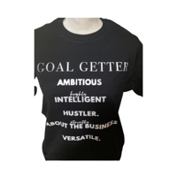 Goal Getter Tee/Hoodie  [Reflective + White]