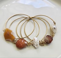 Image 1 of Autumn Gemstone Bangle Bracelets