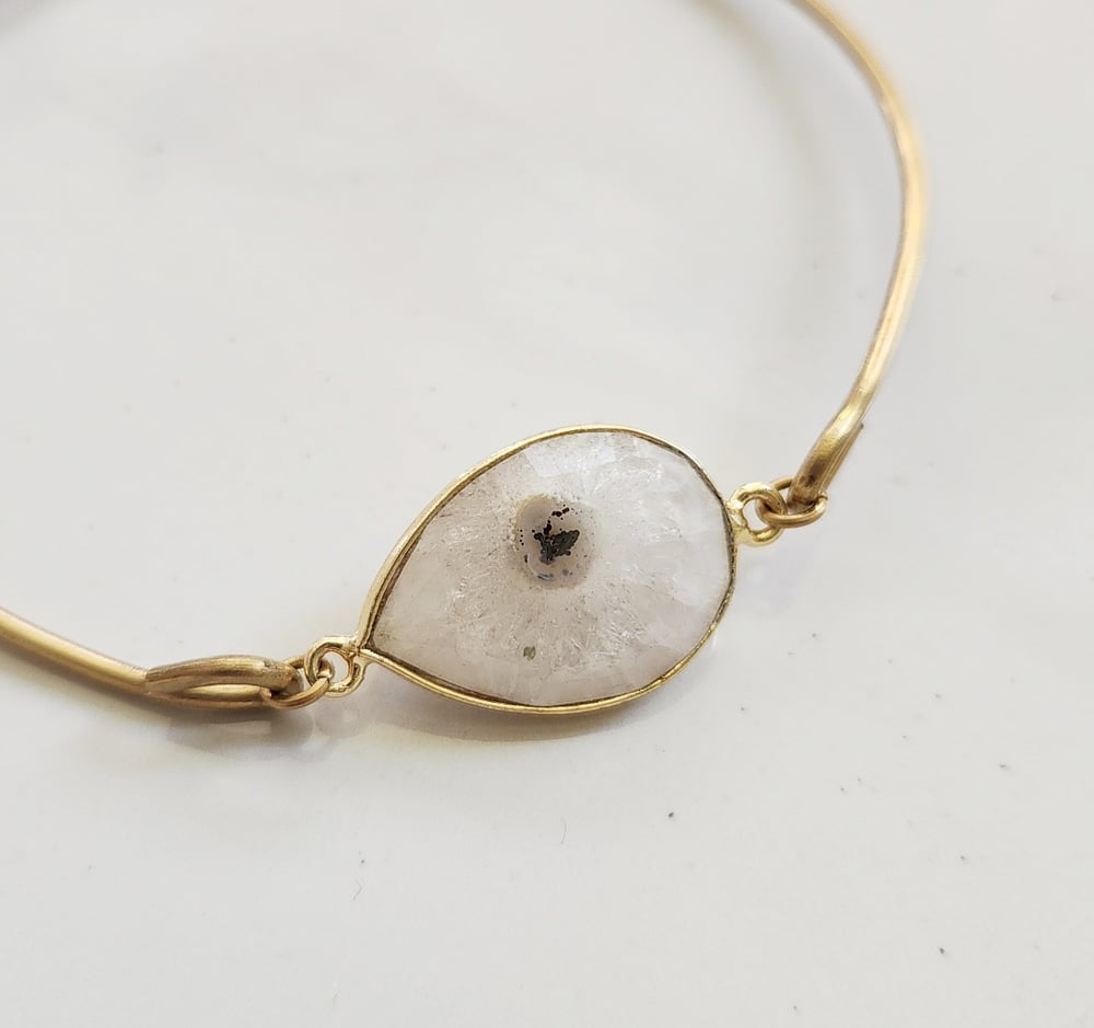 Image of Autumn Gemstone Bangle Bracelets