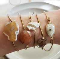 Image 2 of Autumn Gemstone Bangle Bracelets