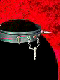 Image 4 of Spiked Crucifix Choker