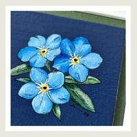 Image 3 of Forget me Nots : Original Art by Heather Lacroix