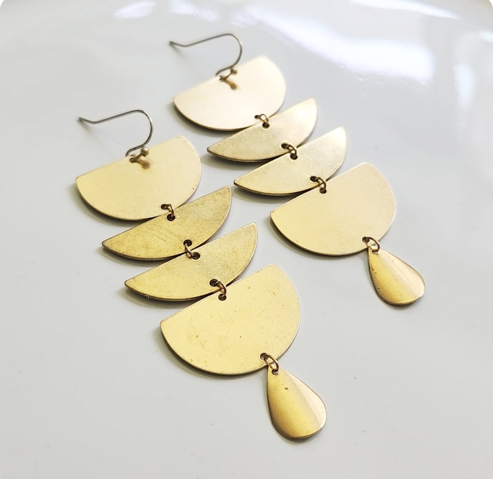 Image of Turtle Shell Earrings