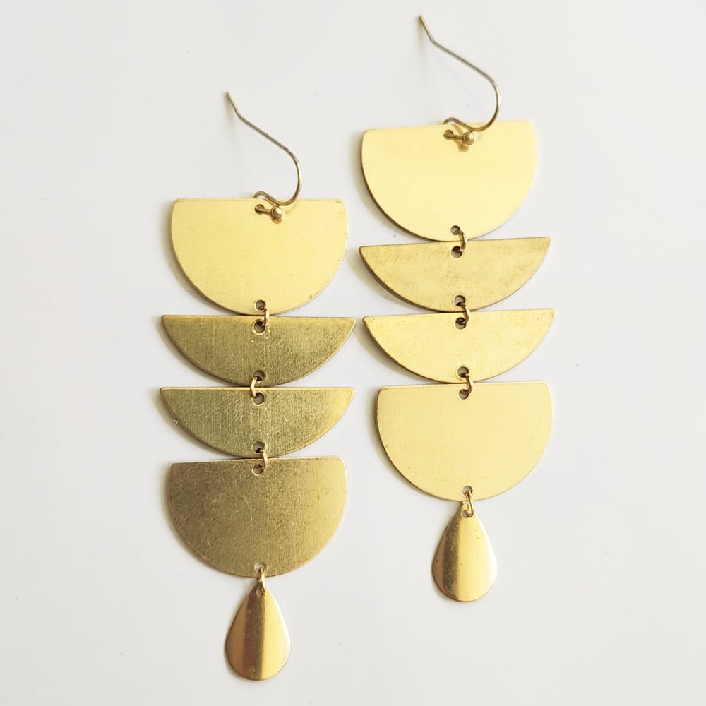 Image of Turtle Shell Earrings