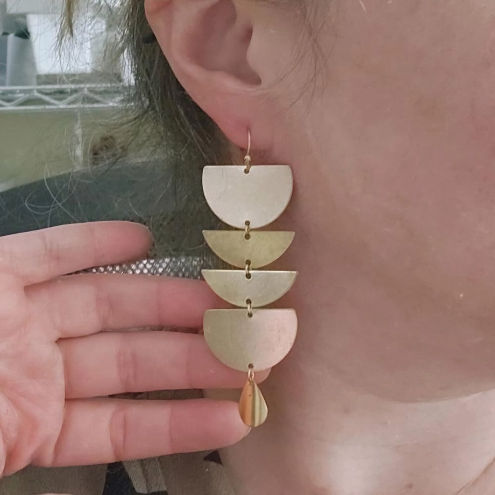 Image of Turtle Shell Earrings