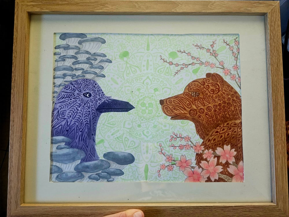 Image of Bear & Raven Print